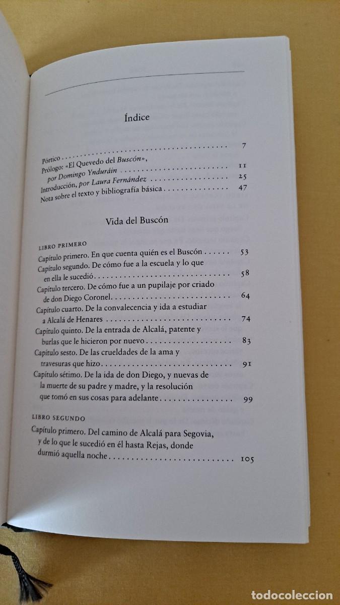 Libros de segunda mano: FRANCISCO DE QUEVEDO - VIDA DEL BUSC&Oacute;N - OPERA MUNDI, CIRCULO DE LECTORES 2000 - Foto 3