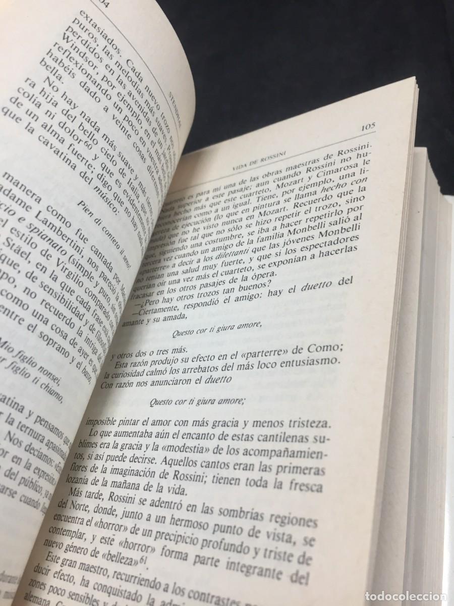 Libros de segunda mano: Vida de Rossini. Stendhal. El libro de Aguilar N&ordm; 4, 1987. - Foto 7