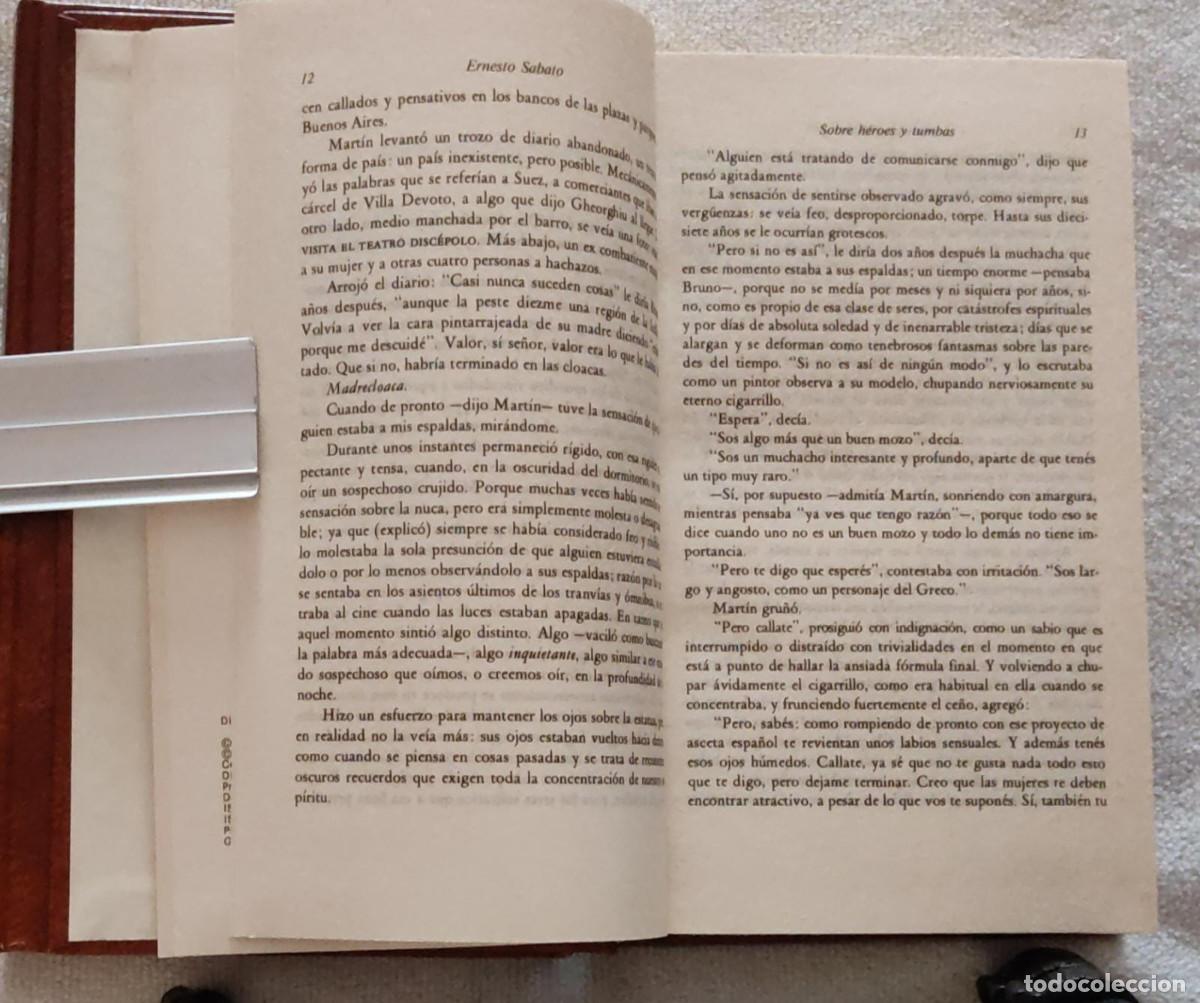 Libros de segunda mano: SOBRE H&Eacute;ROES Y TUMBAS. - Foto 5