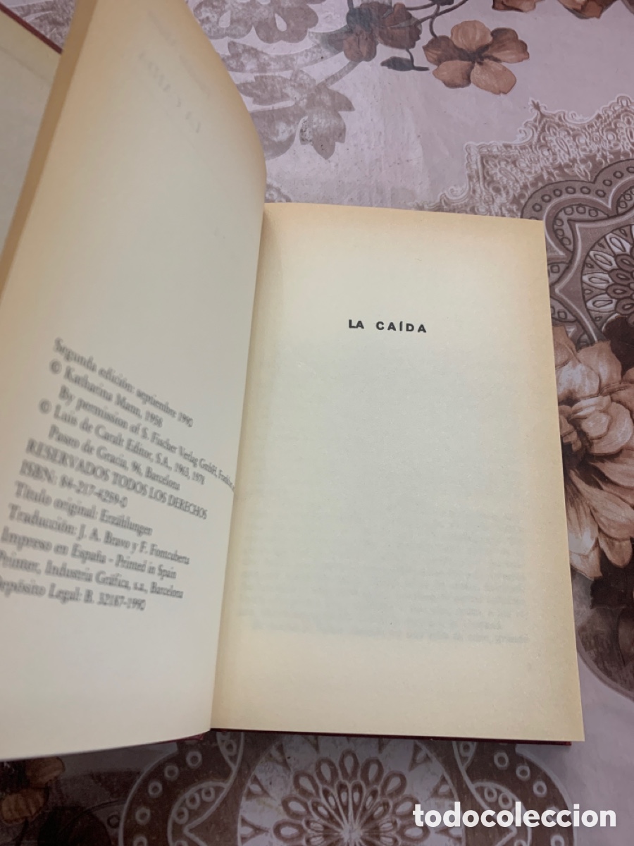 Libros de segunda mano: La ca&iacute;da. Thomas Mann. Traducci&oacute;n de J . A. Bravo y F. Fontcuberta. - Foto 5