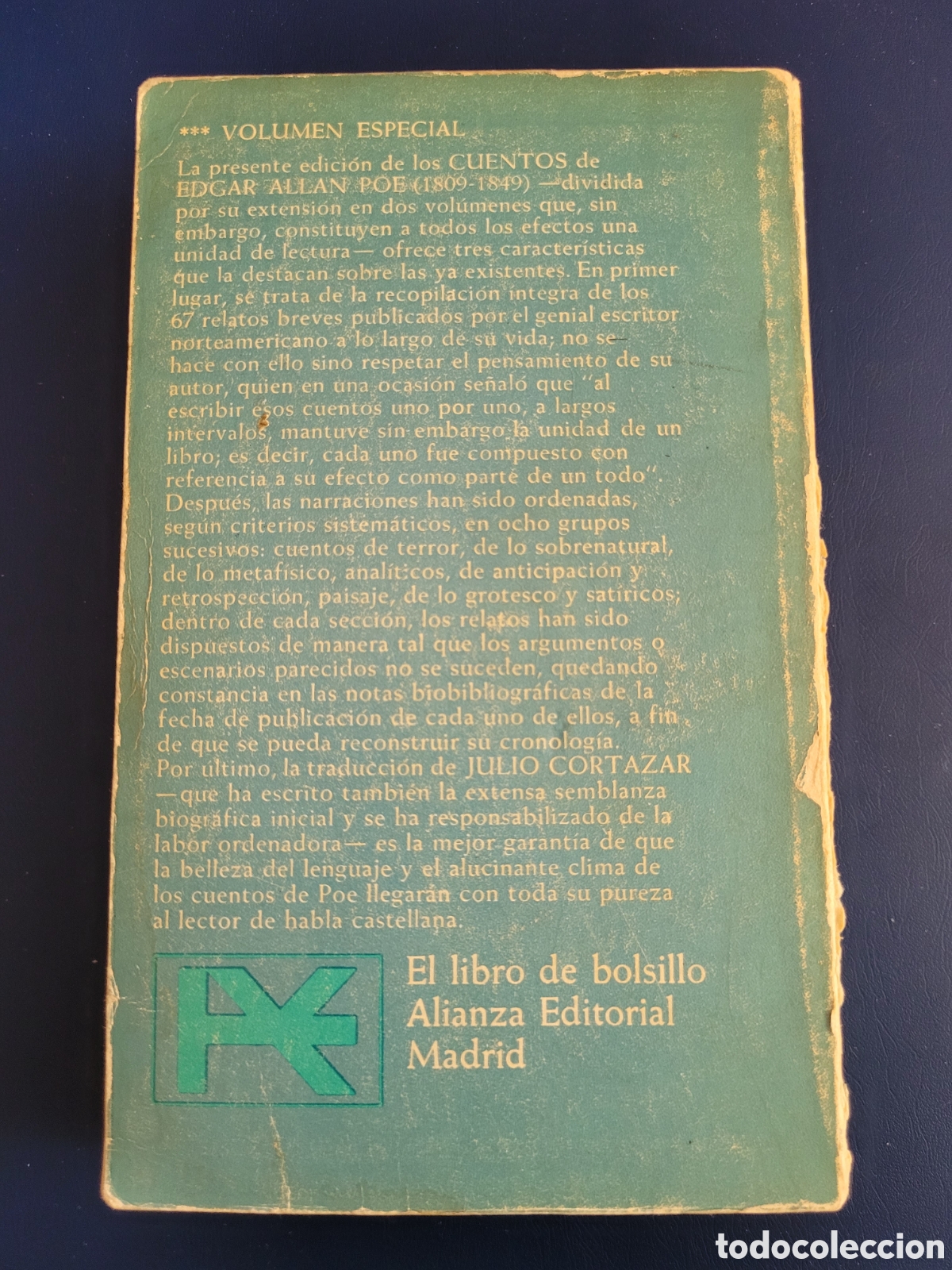 Libros de segunda mano: CUENTOS I EDGAR ALLAN POE ALIANZA EDITORIAL 1972 - Foto 3