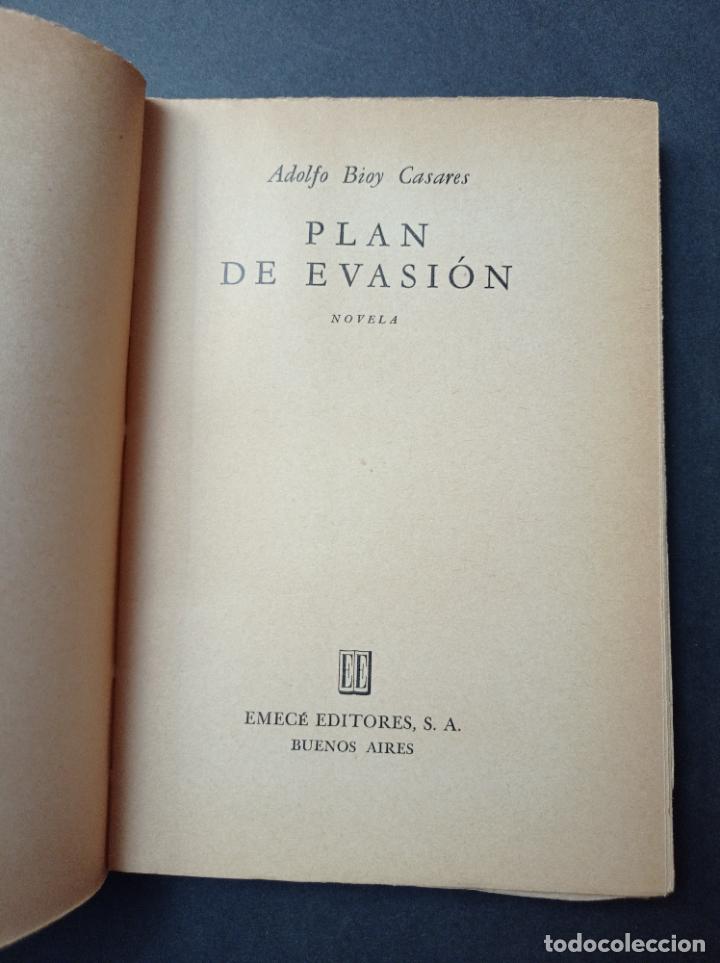 Libros de segunda mano: 1945 - ADOLFO BIOY CASARES. Plan de evasi&oacute;n - PRIMERA EDICI&Oacute;N - Foto 3