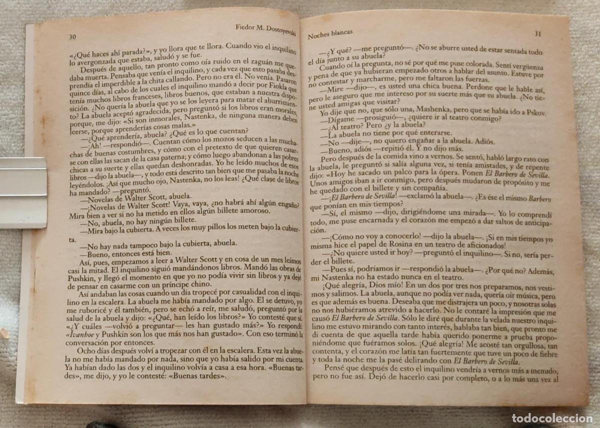 Libros de segunda mano: NOCHES BLANCAS. - Foto 4