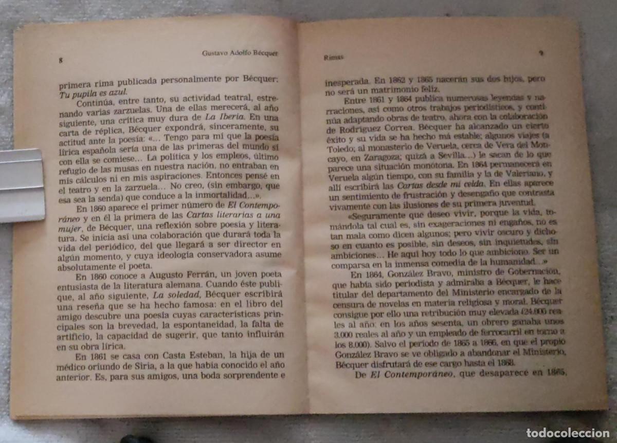 Libros de segunda mano: RIMAS. - Foto 4