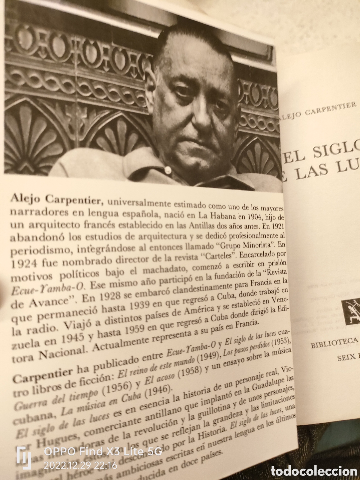 Libros de segunda mano: El siglo de las luces Alejo Carpentier Seix Barral - Foto 2