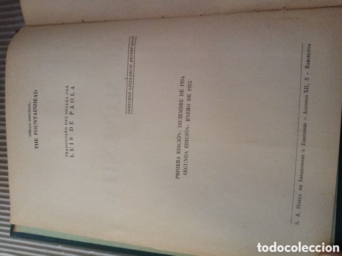 Libros de segunda mano: El manantial -AYN Rand- - Foto 4