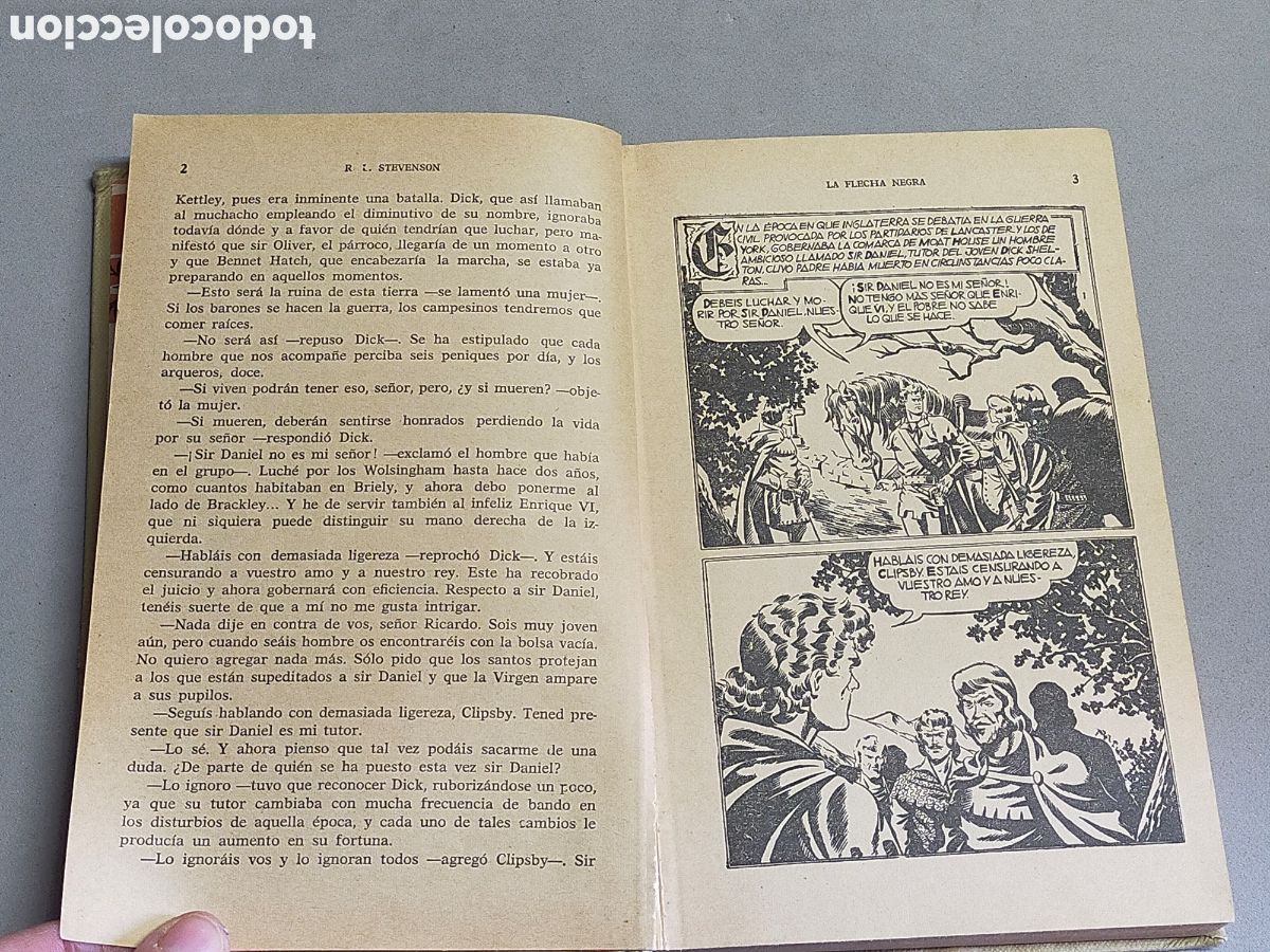 Libros de segunda mano: LA FLECHA NEGRA. R. L. STEVENSON. 1971 - Foto 6