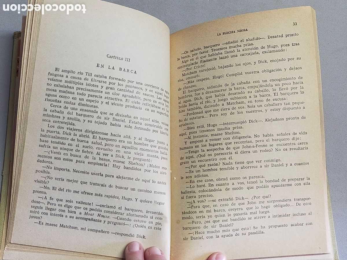 Libros de segunda mano: LA FLECHA NEGRA. R. L. STEVENSON. 1971 - Foto 8