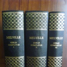 Libros de segunda mano: HERMAN MELVILLE - OBRAS COMPLETAS EN 3 VOLÚMENES - TOMOS I II III - RBA 2005. Lote 386854344