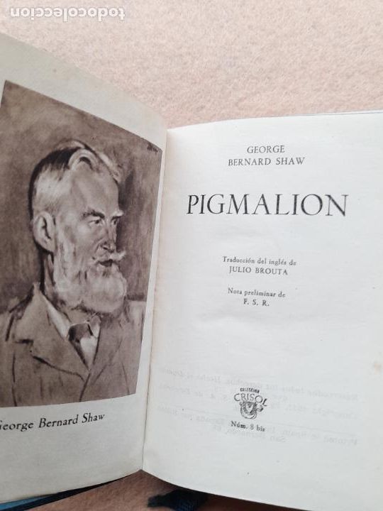 Libros de segunda mano: Pigmali&oacute;n. George Bernard Shaw. Crisol n&ordm; 8 Bis - Foto 4