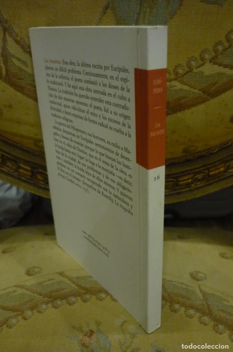Libros de segunda mano: EUR&Iacute;PIDES: LAS BACANTES. KRK EDICIONES 2015. - Foto 2