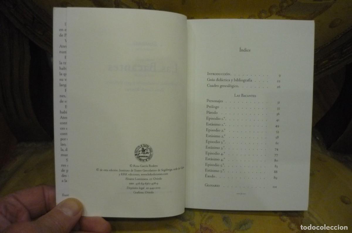 Libros de segunda mano: EUR&Iacute;PIDES: LAS BACANTES. KRK EDICIONES 2015. - Foto 6