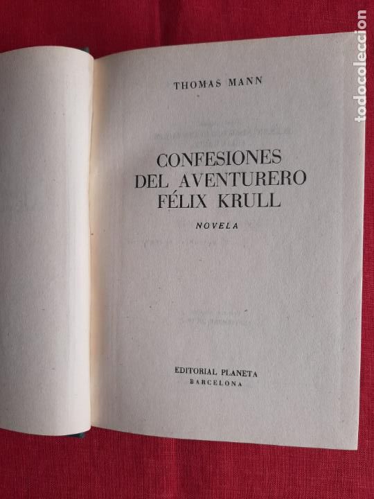 Libros de segunda mano: Confesiones del aventurero F&eacute;lix Krull - Mann, Thomas - Foto 1