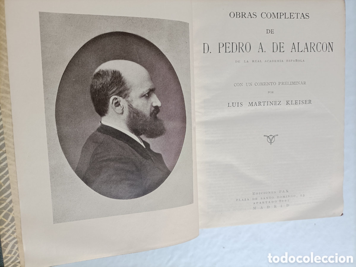 Libros de segunda mano: Obras completas de Pedro A. De Alarc&oacute;n. Ediciones Fax. Comento preliminar Luis Mart&iacute;nez - Foto 8
