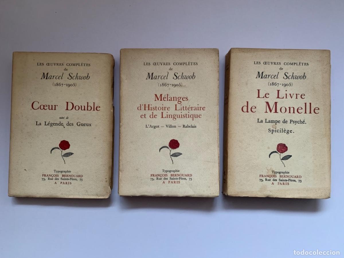 Libros de segunda mano: Obras completas de Marcel Schwob, 3 vol&uacute;menes (Bols 15) - Foto 1