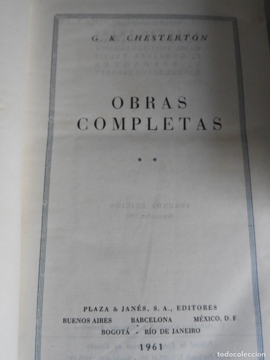 Libros de segunda mano: COLECCION DE 7 LIBROS DE OBRAS COMPLETAS EDIT. PLAZA Y JANES - Foto 5