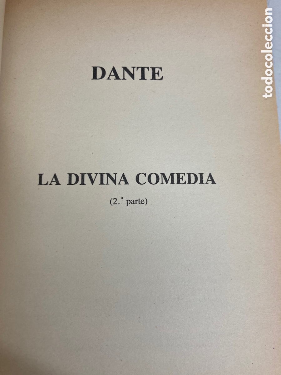 Libros de segunda mano: Libro La divina Comedia II Dante - Foto 5