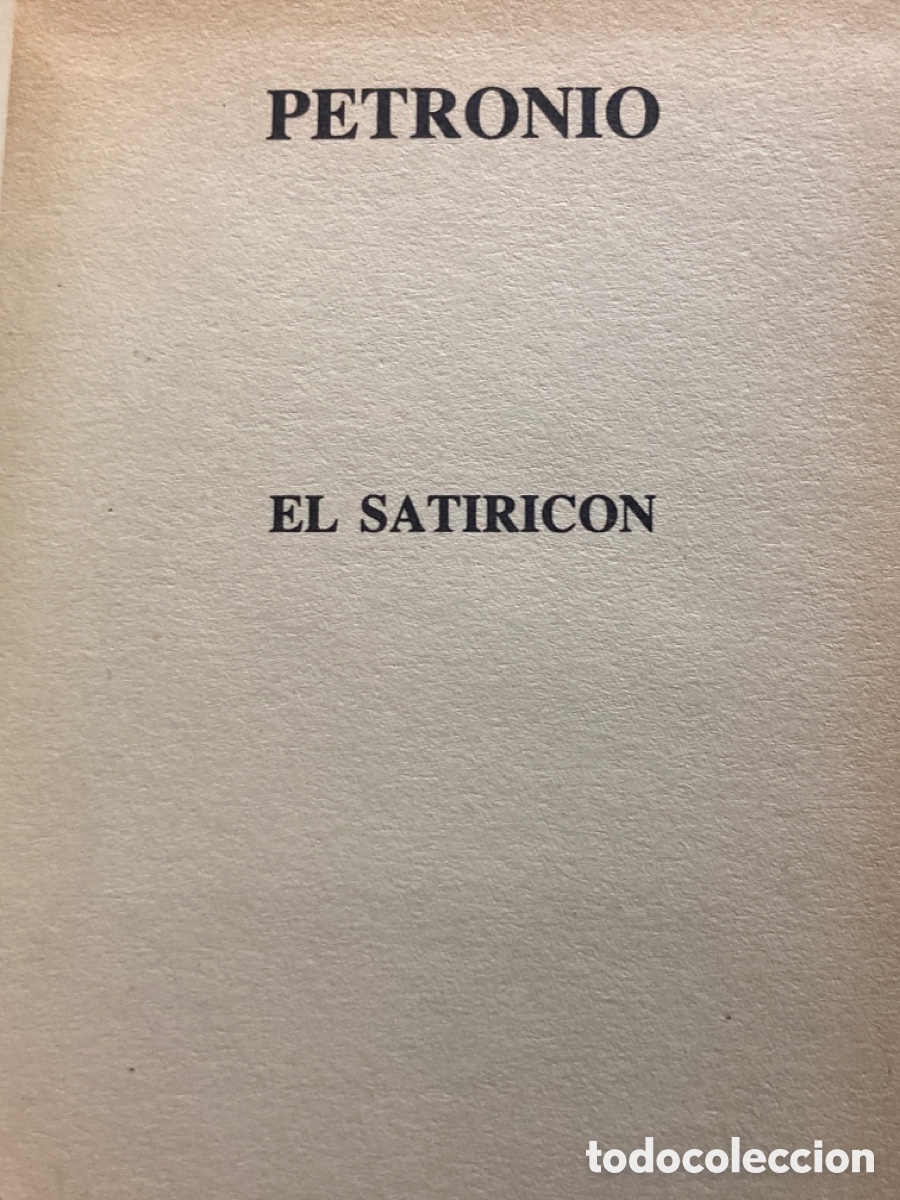 Libros de segunda mano: Libro El Satiricon Pretonio Club Internacional del Libro - Foto 4