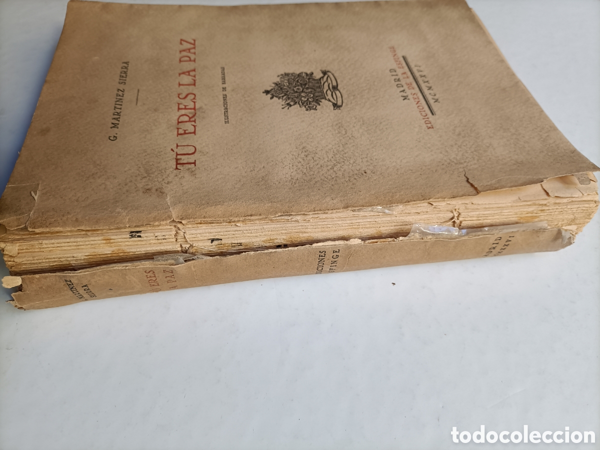 Libros de segunda mano: Tu eres la paz G.Martinez Sierra .Ilustraciones de Barradas Ediciones de las Esfinge - Foto 3