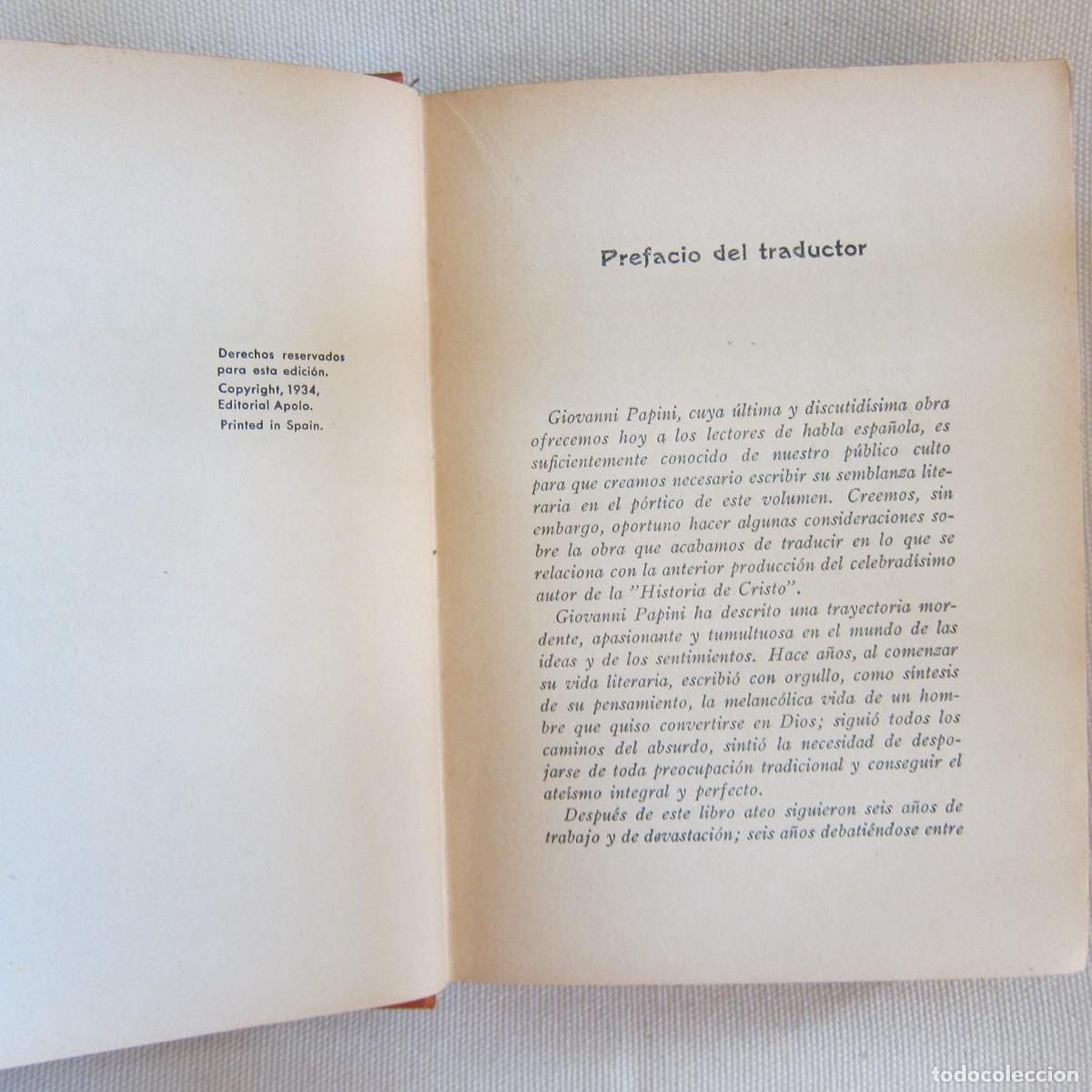 Libros de segunda mano: GOG - GIOVANNI PAPINI (APOLO) - Foto 4