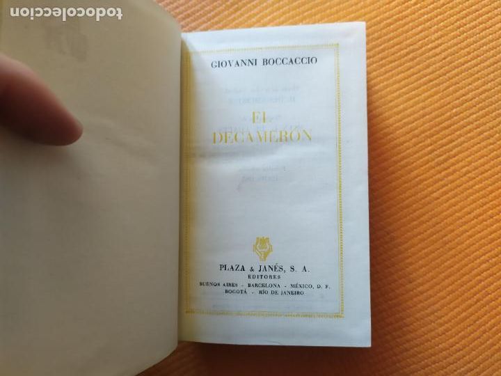 Libros de segunda mano: EL DECAMERON GIOVANNI BOCCACCIO 1963 - Foto 2