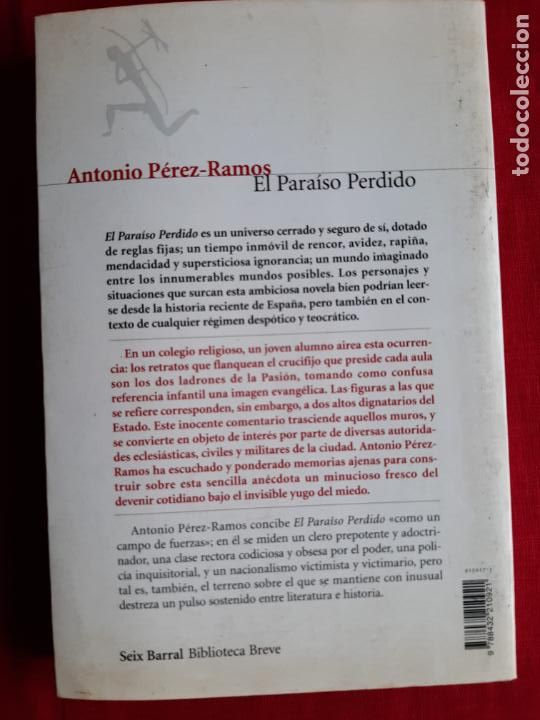 Libros de segunda mano: El Para&iacute;so Perdido - P&eacute;rez-Ramos, Antonio - Foto 2