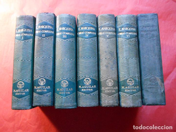 Libros de segunda mano: E. MARQUINA OBRAS COMPLETAS M.AGUILAR EDITOR 7 TOMOS - Foto 1