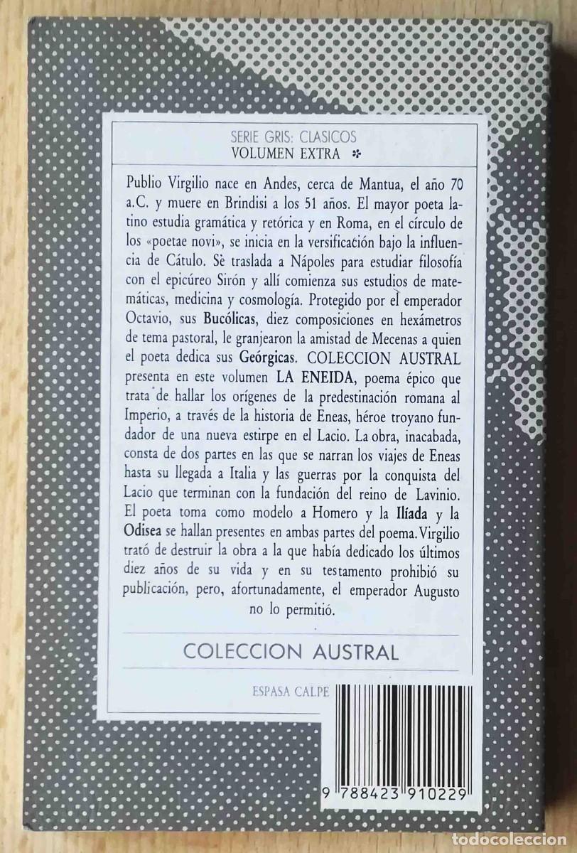 Libros de segunda mano: La Eneida (Publio Virgilio) Austral - Foto 5