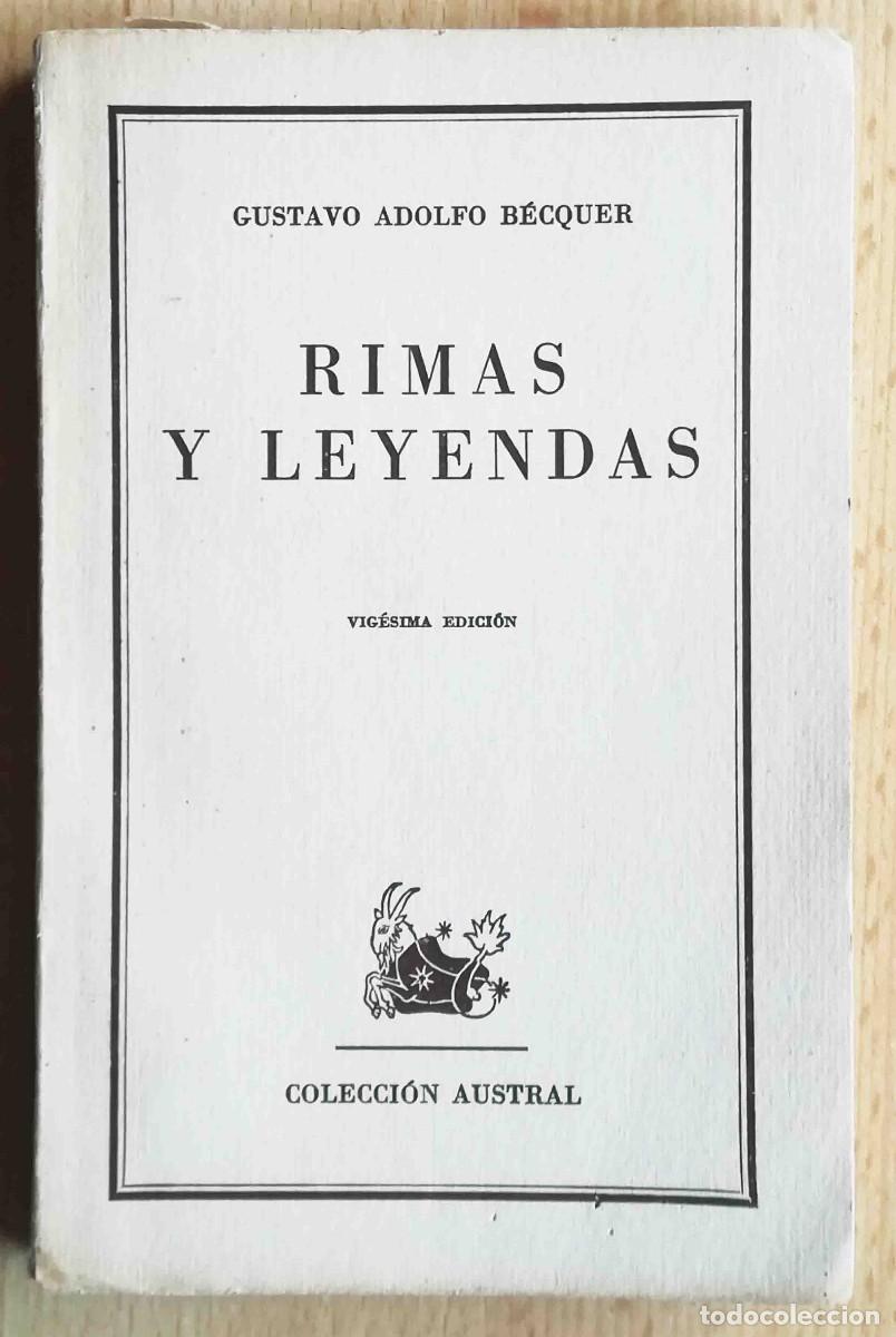 Libros de segunda mano: Rimas y leyendas (Gustavo Adolfo B&eacute;cquer) Austral - Foto 1