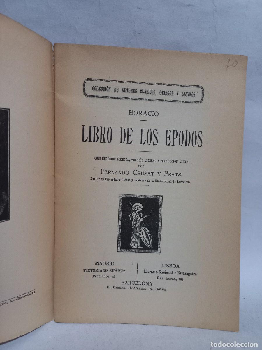 Libros de segunda mano: Horacio - Libro de los Epodos - Primera edici&oacute;n - Foto 2