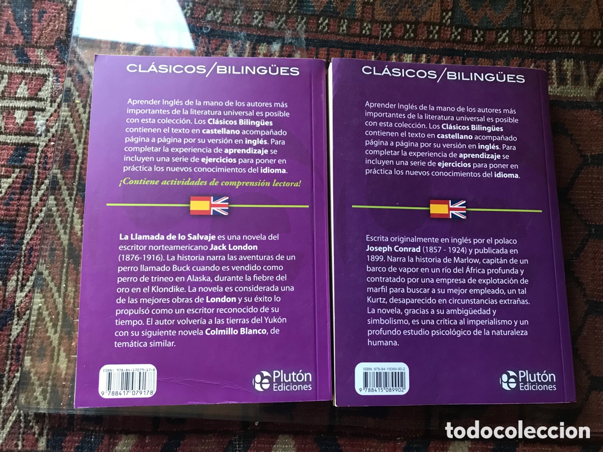 Libros de segunda mano: El Coraz&oacute;n de las tinieblas. La llamada de lo salvaje. Cl&aacute;sicos biling&uuml;es - Foto 2