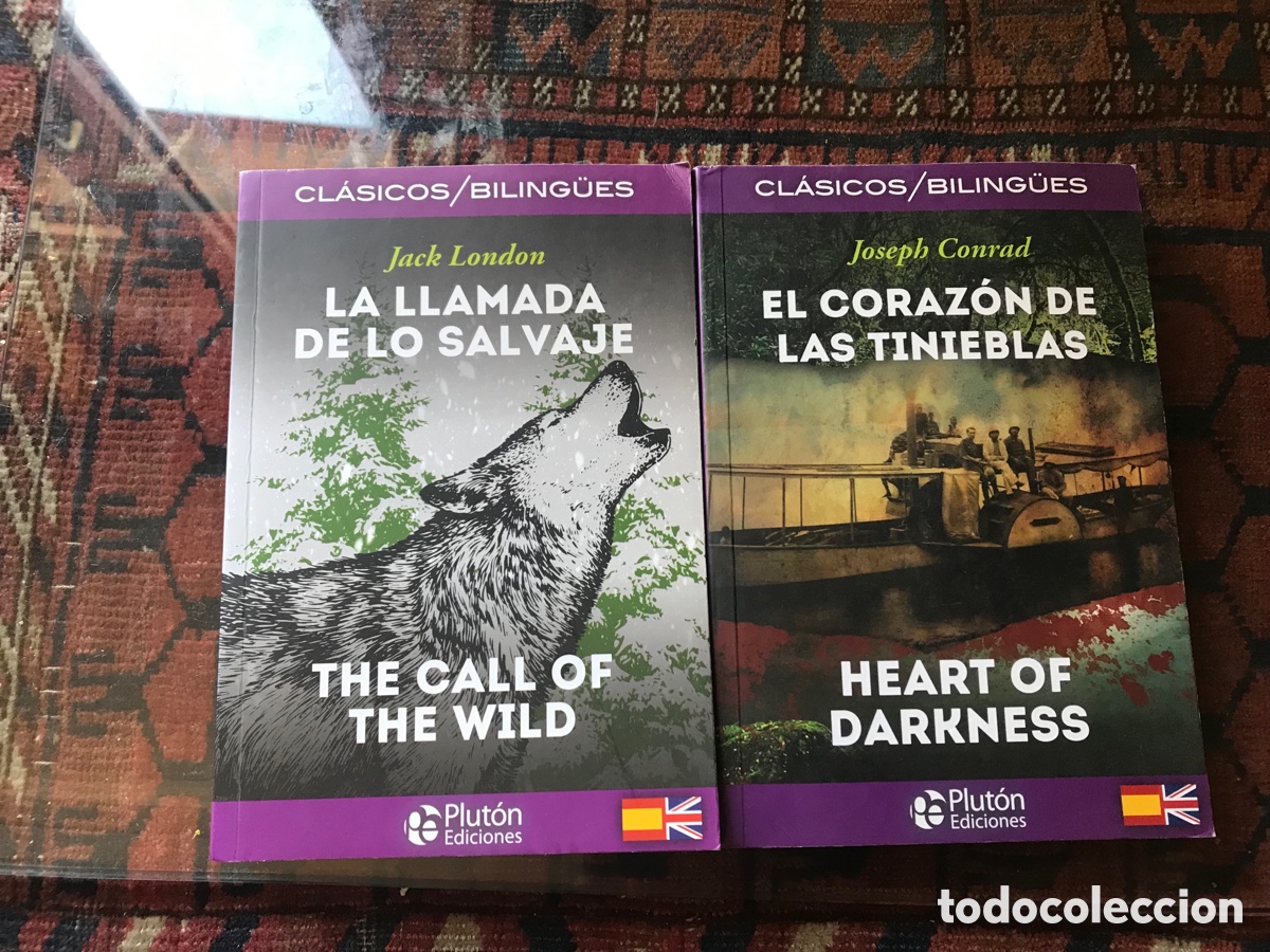 Libros de segunda mano: El Coraz&oacute;n de las tinieblas. La llamada de lo salvaje. Cl&aacute;sicos biling&uuml;es - Foto 1