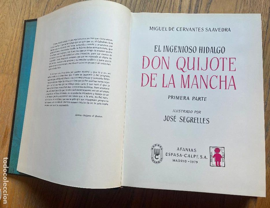Libros de segunda mano: DON QUIJOTE DE LA MANCHA 2 Tomos Afanias espasa calpe - Foto 6