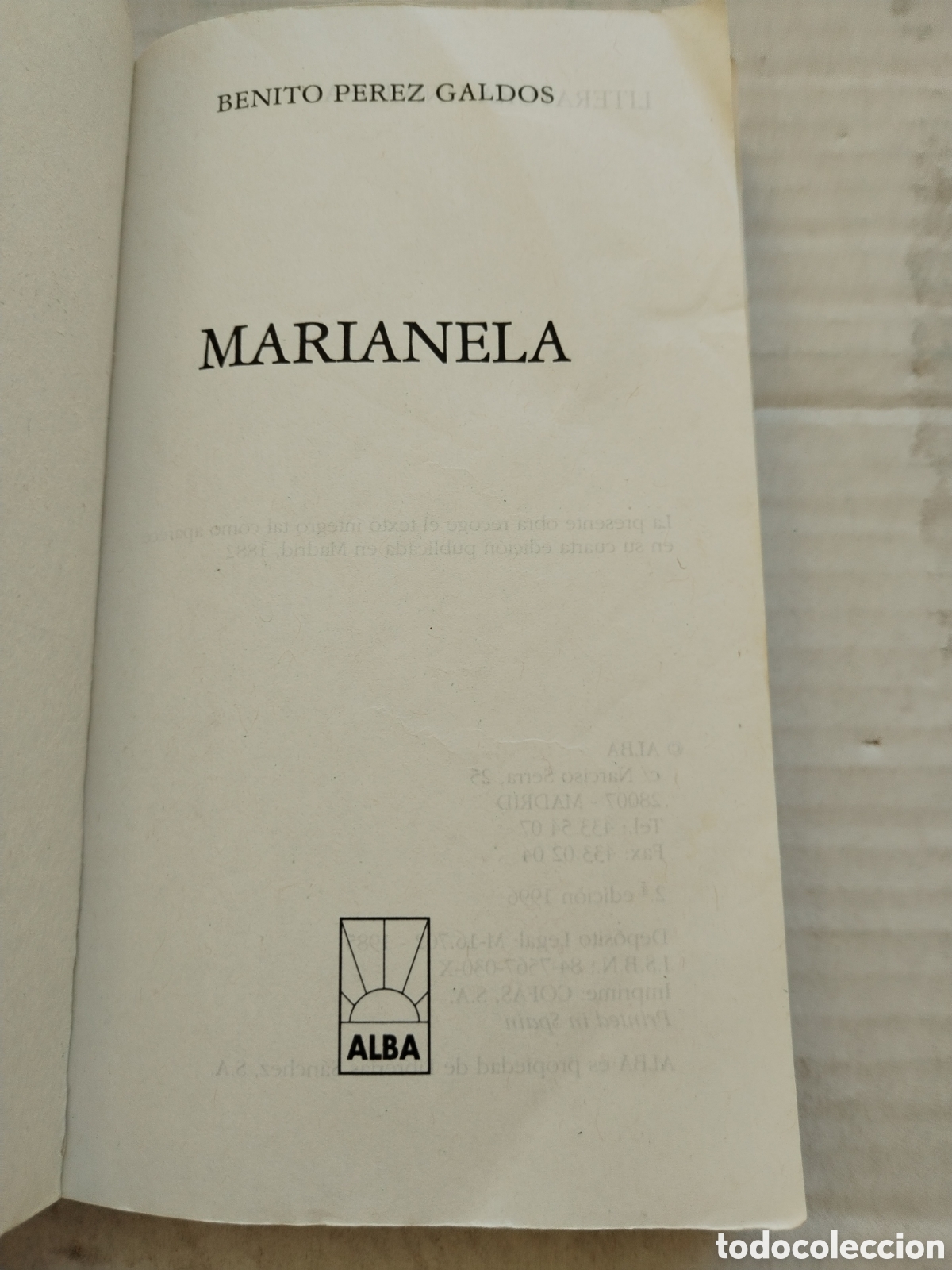 Libros de segunda mano: MARIANELA/BENITO P&Eacute;REZ GALDOS - Foto 2