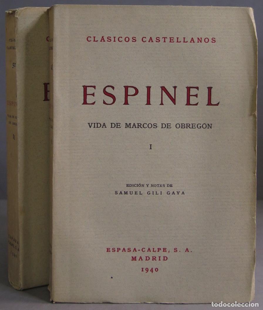 Libros de segunda mano: VIDA DE MARCOS DE OBREGON. ESPINEL. 2 TOMOS - Foto 1