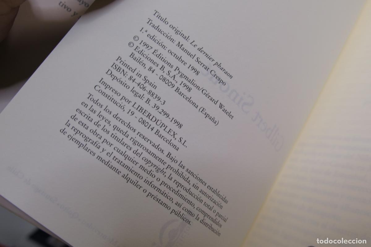 Libros de segunda mano: El &Uacute;ltimo fara&oacute;n. Gilbert Sinou&eacute; - Foto 2