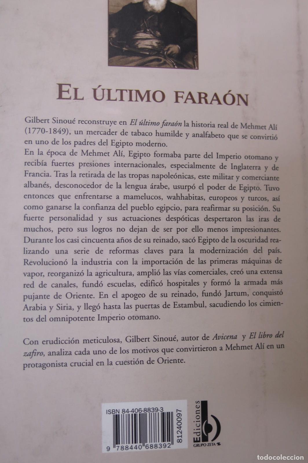Libros de segunda mano: El &Uacute;ltimo fara&oacute;n. Gilbert Sinou&eacute; - Foto 3