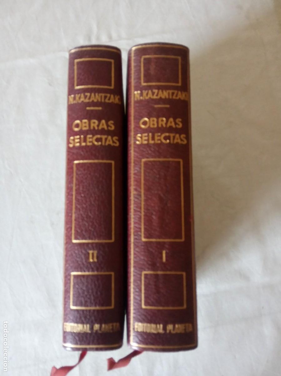 Libros de segunda mano: OBRAS SELECTAS. NIKOS KAZANTZAKI. 2 TOMOS. PLANETA. - Foto 1
