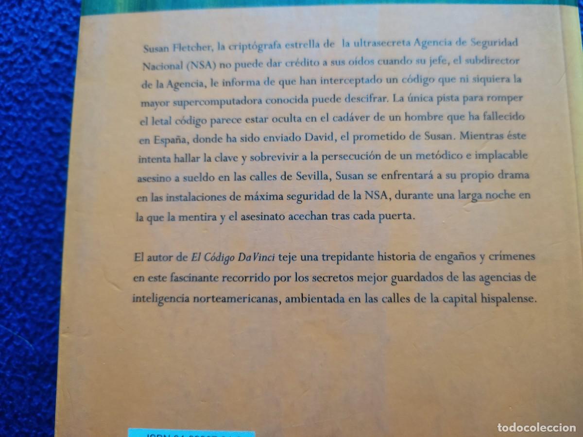 Libros de segunda mano: La Fortaleza Digital Dan Brown Ediciones Urano 2006 - Foto 4