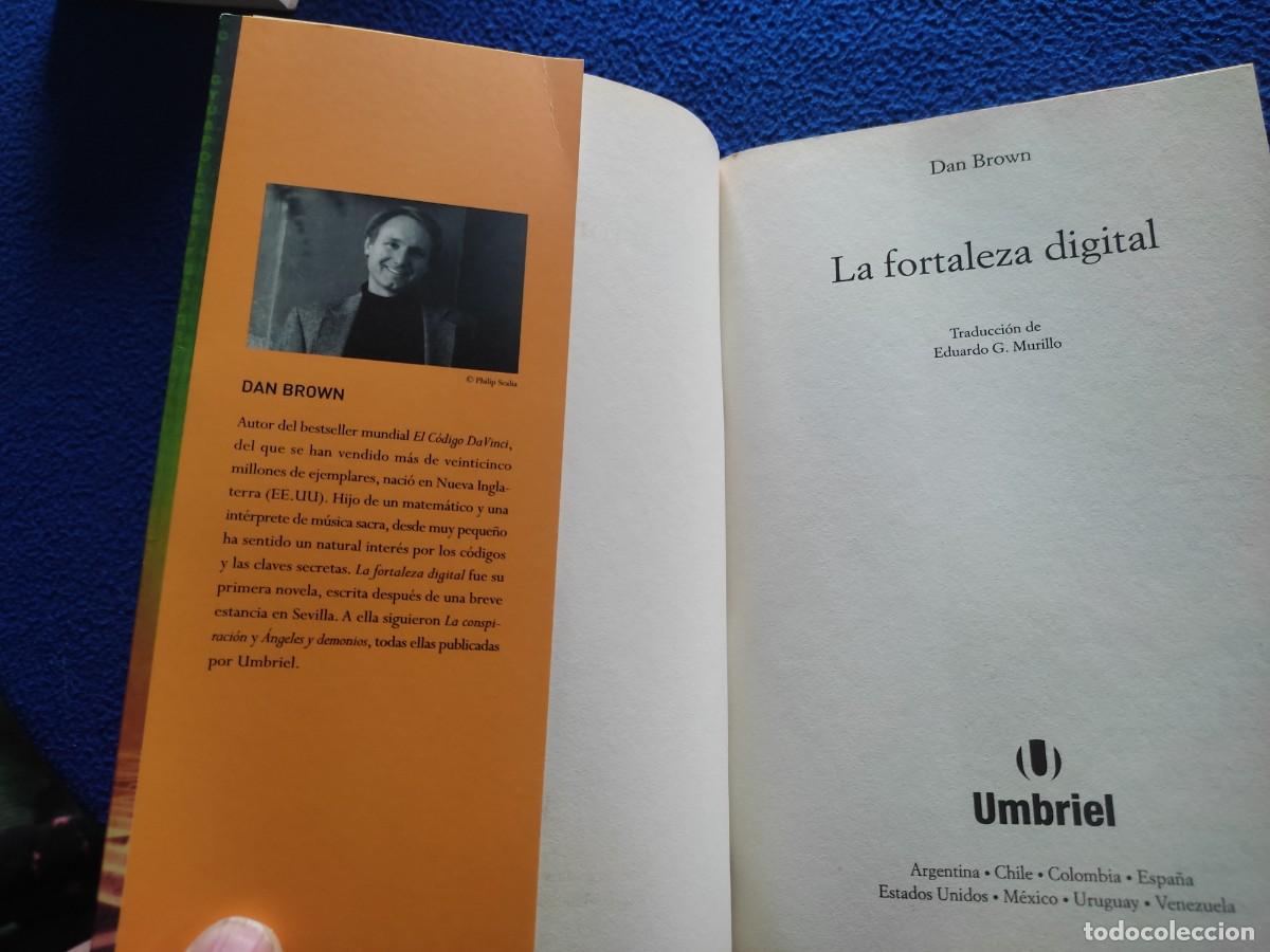 Libros de segunda mano: La Fortaleza Digital Dan Brown Ediciones Urano 2006 - Foto 5