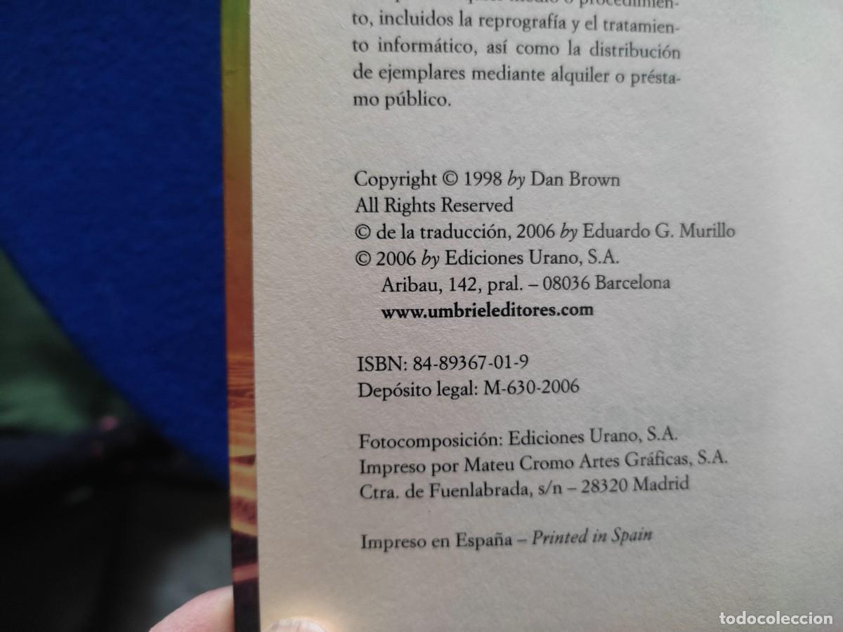 Libros de segunda mano: La Fortaleza Digital Dan Brown Ediciones Urano 2006 - Foto 6