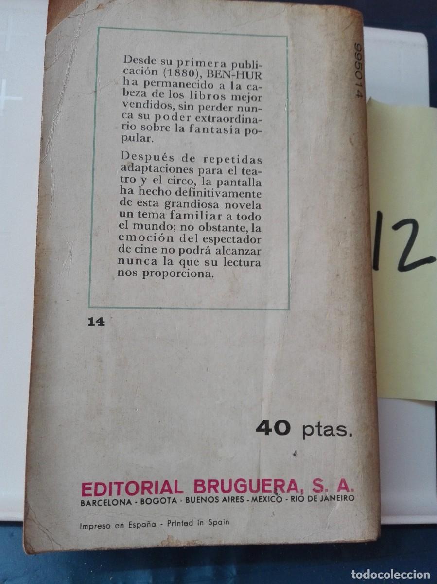 Libros de segunda mano: BEN HUR LEWIS WALLACE (NOVELA) - Foto 1