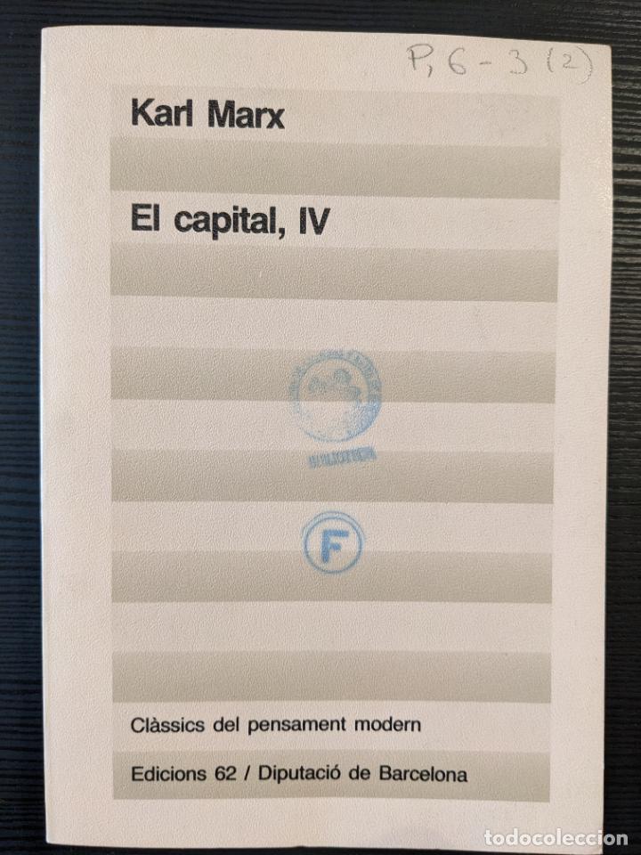 Libros de segunda mano: El Capital, IV - Karl Marx - Foto 1