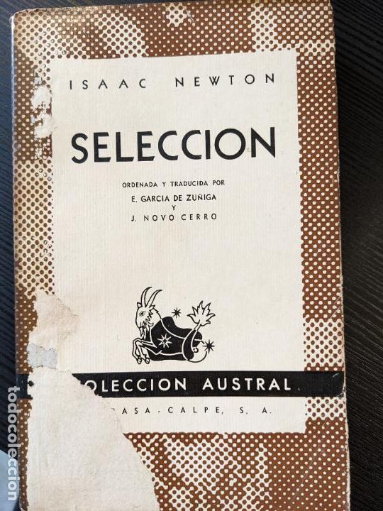 Libros de segunda mano: Selecci&oacute;n - Isaac Newton - Foto 1