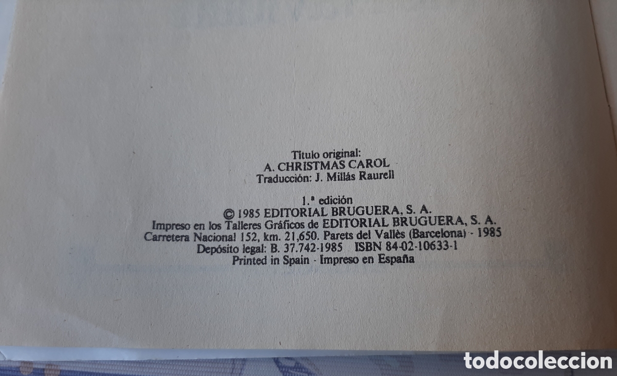 Libros de segunda mano: CANCION NAVIDAD CHARLES DICKENS BRUGUERA 1985 - Foto 3