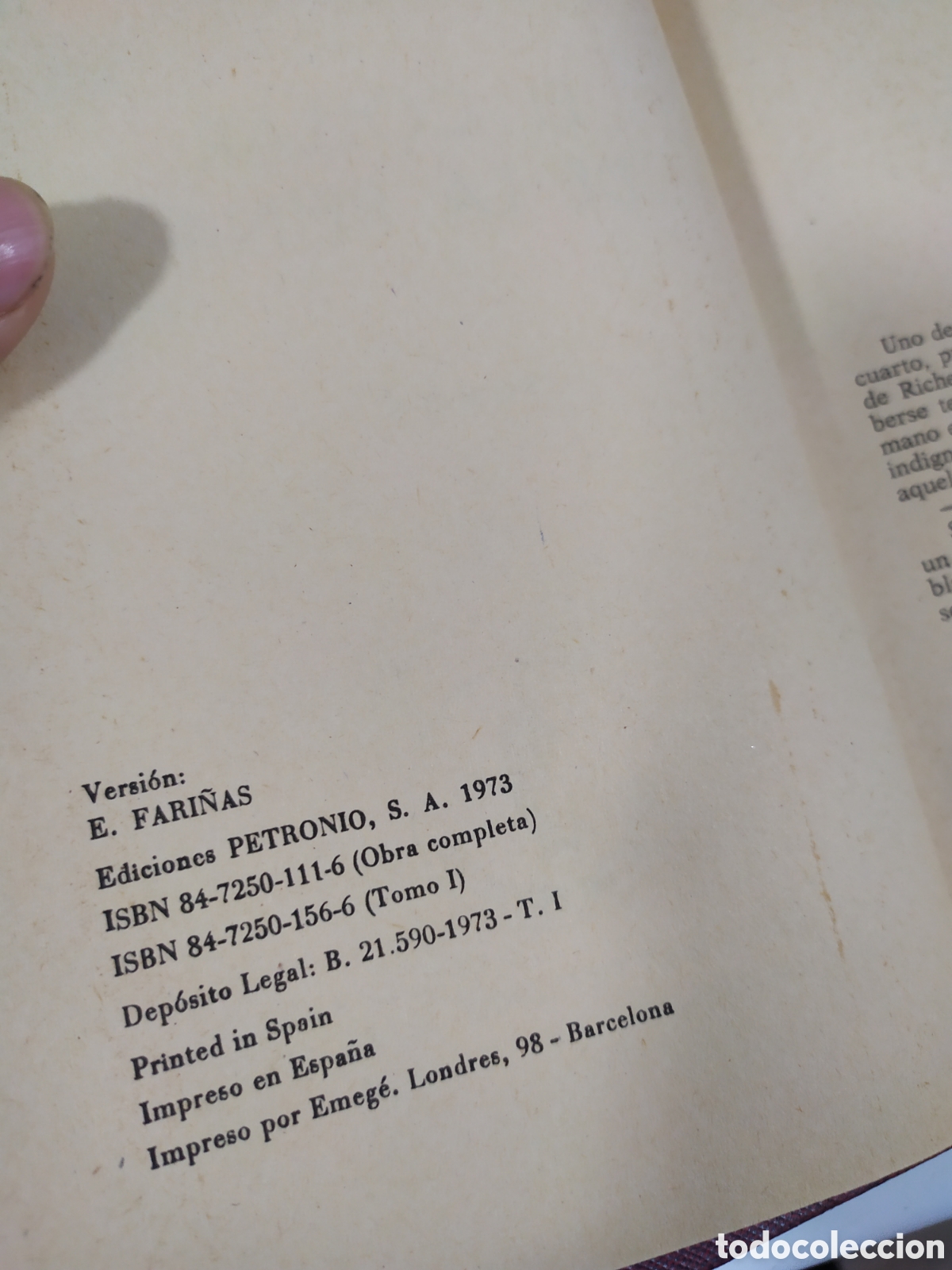 Libros de segunda mano: A. DUMAS: EL COLLAR DE LA REINA (2 TOMOS). ED. PETRONIO, 1973. - Foto 8