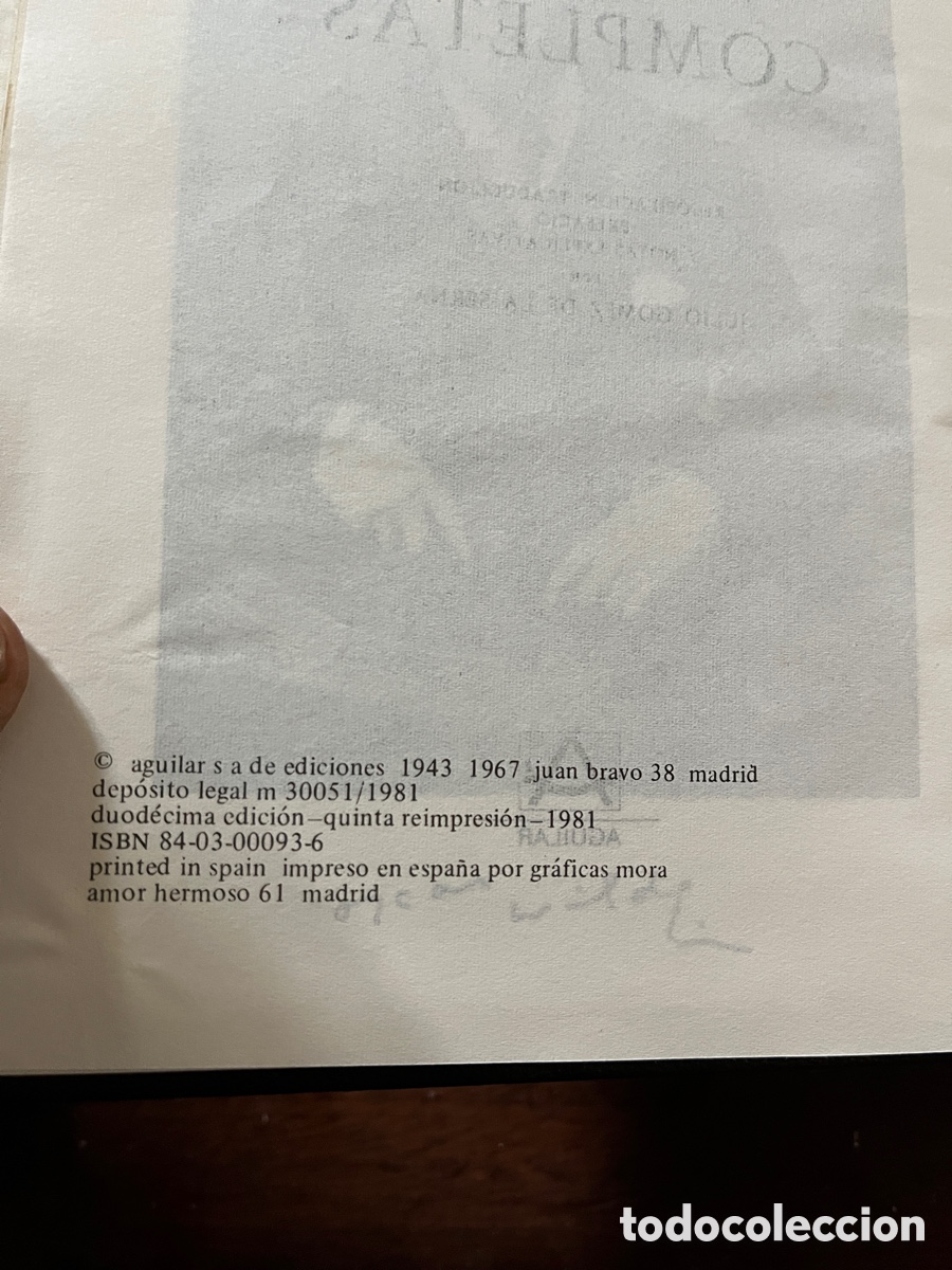 Libros de segunda mano: Obras completas. Oscar Wilde. Aguilar. 1981. - Foto 6