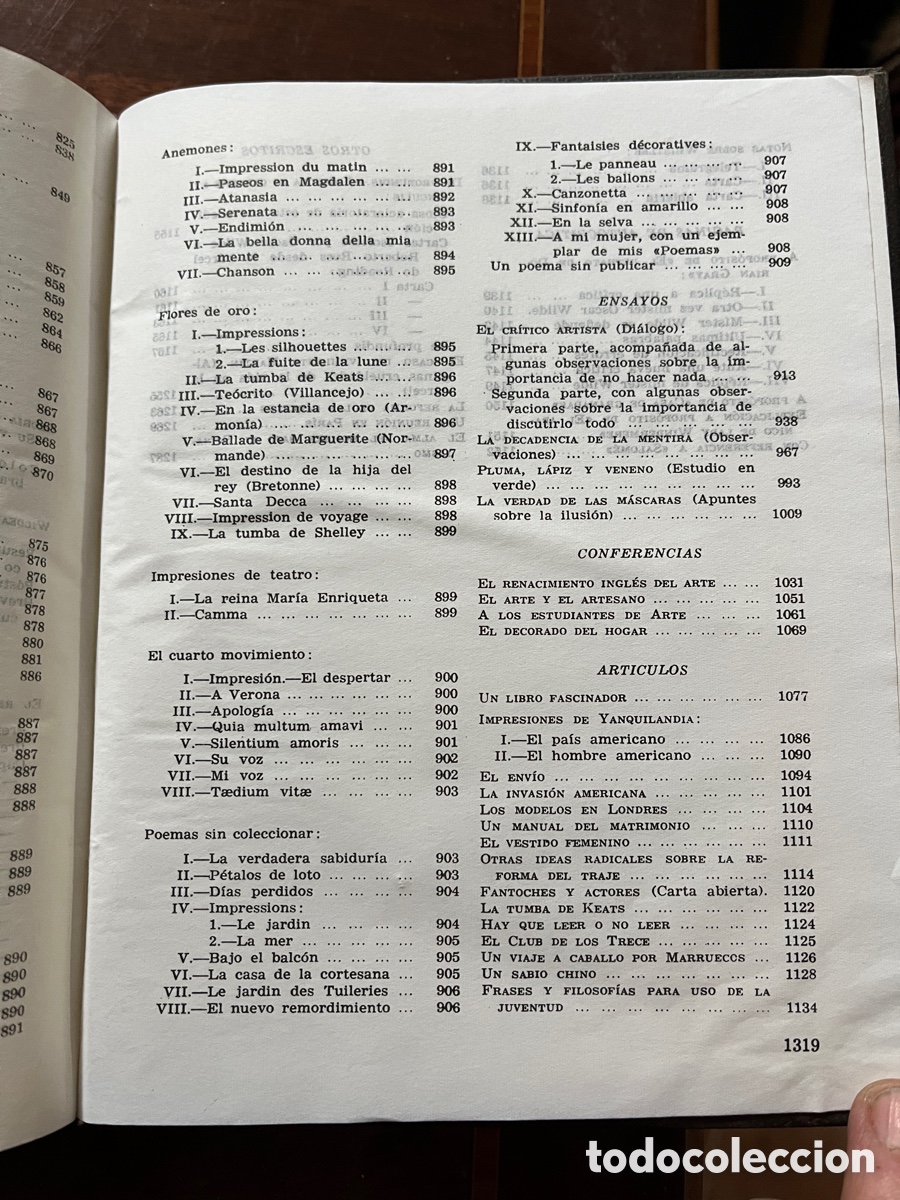 Libros de segunda mano: Obras completas. Oscar Wilde. Aguilar. 1981. - Foto 9