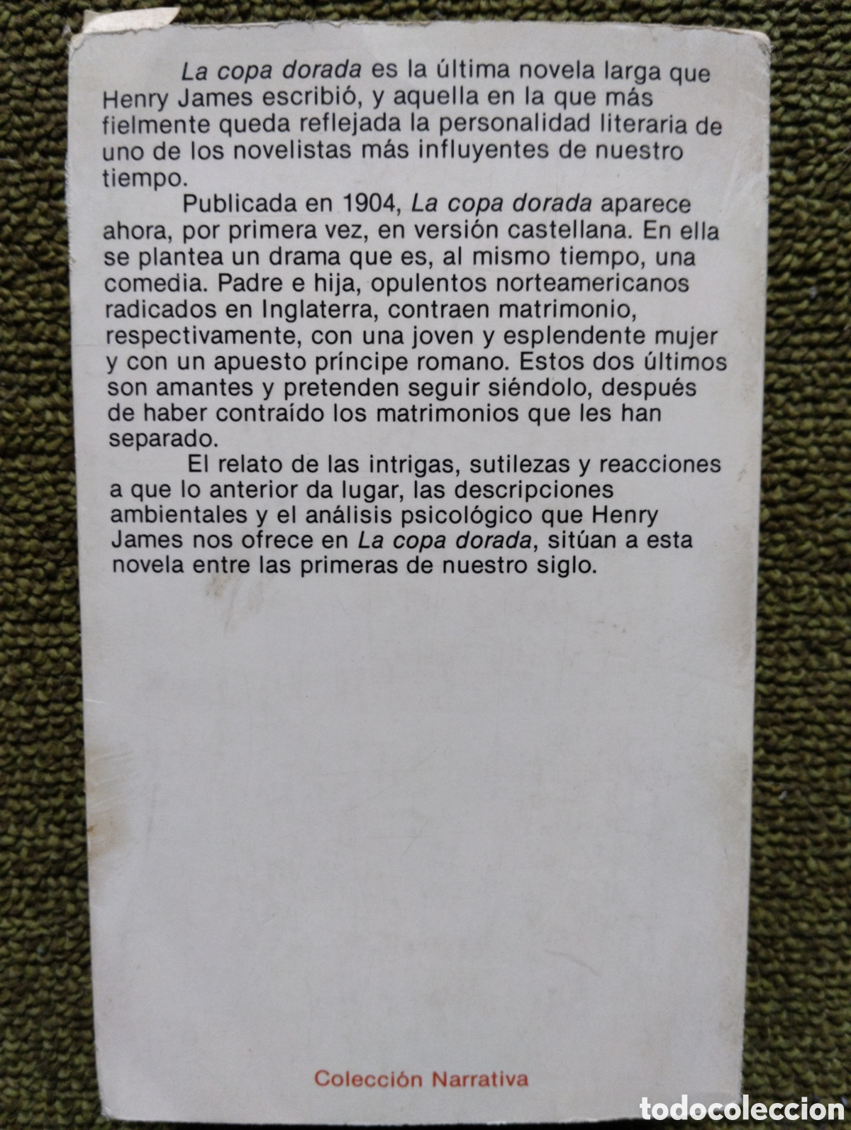 Libros de segunda mano: La copa dorada, Henry James - Foto 2