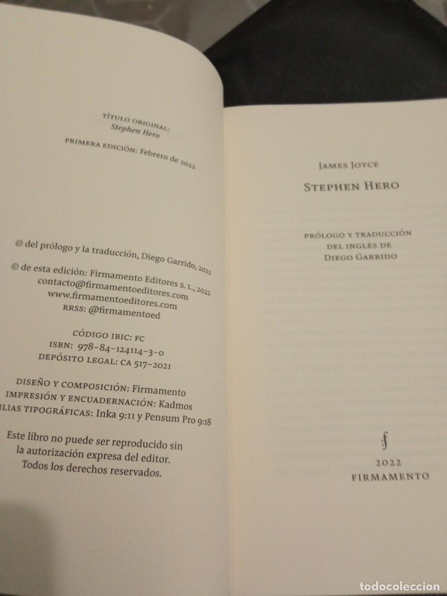 Libros de segunda mano: STEPHEN HERO. James Joyce. Editorial Firmamento - Foto 2